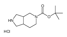 tert-butyl octahydro-1H-pyrrolo[3,4-c]pyridine-5-carboxylate hydrochloride structure