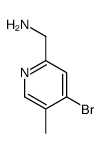 (4-bromo-5-methylpyridin-2-yl)methanamine Structure