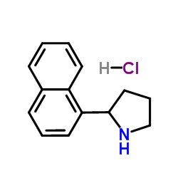 2-(1-Naphthyl)pyrrolidine hydrochloride (1:1) Structure