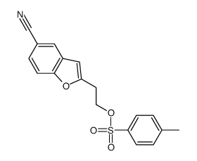 2-(5-Cyano-1-benzofuran-2-yl)ethyl 4-methylbenzenesulfonate Structure