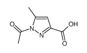 1H-Pyrazole-3-carboxylicacid,1-acetyl-5-methyl-(9CI)结构式