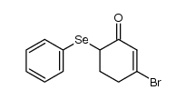 3-bromo-6-(phenylseleno)cyclohex-2-en-1-one结构式