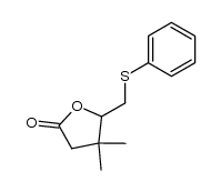 4,4-dimethyl 5-thiophenoxymethyl-γ-butyrolactone Structure