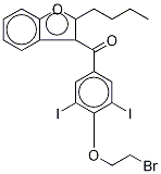2-n-Butyl-4-[(2-bromoethoxy-d4)-3,5-diiodobenzoyl]benzofuran结构式