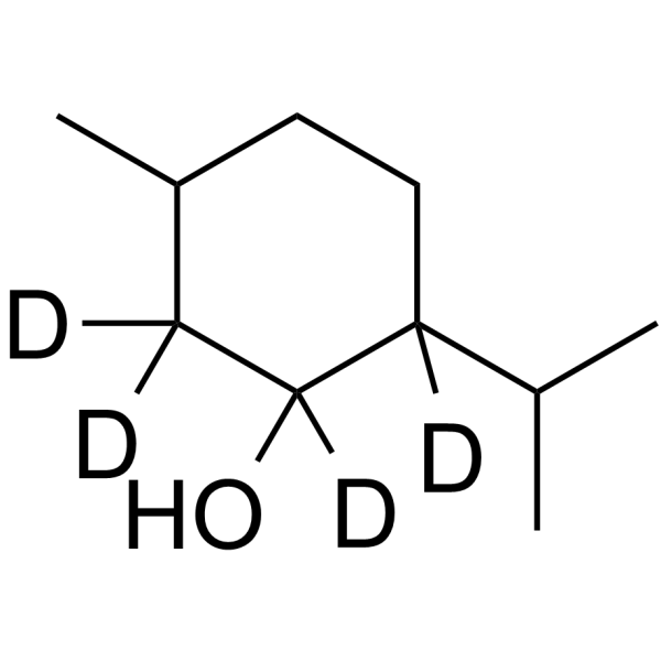 Menthol-d4 Structure