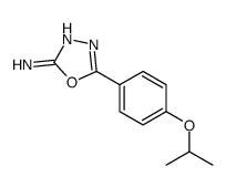 5-(4-propan-2-yloxyphenyl)-1,3,4-oxadiazol-2-amine Structure