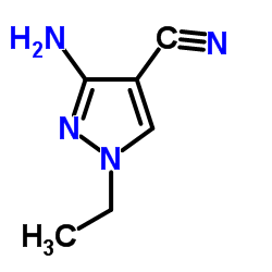 3-氨基-1-乙基-1H-吡唑-4-甲腈结构式