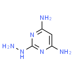 2(1H)-Pyrimidinone,4,6-diamino-,hydrazone(9CI) Structure
