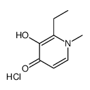 2-ethyl-3-hydroxy-1-methylpyridin-4-one,hydrochloride结构式