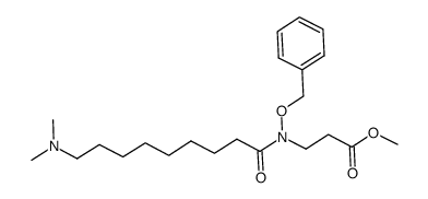 methyl 3-(N-(benzyloxy)-9-(dimethylamino)nonanamido)propanoate结构式