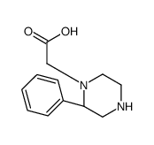 2-[(2S)-2-phenylpiperazin-1-yl]acetic acid结构式