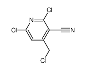 2,6-dichloro-4-(chloromethyl)nicotinonitrile结构式