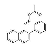 2-phenylnaphthalene-1-carbaldehyde O-acetyloxime结构式