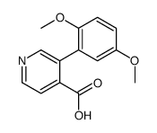 3-(2,5-dimethoxyphenyl)pyridine-4-carboxylic acid结构式