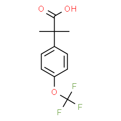 2-methyl-2-(4-(trifluoromethoxy)phenyl)propanoic acid Structure