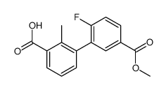 3-(2-fluoro-5-methoxycarbonylphenyl)-2-methylbenzoic acid Structure