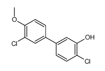 2-chloro-5-(3-chloro-4-methoxyphenyl)phenol结构式