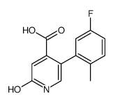 5-(5-fluoro-2-methylphenyl)-2-oxo-1H-pyridine-4-carboxylic acid Structure