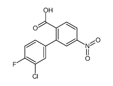 2-(3-chloro-4-fluorophenyl)-4-nitrobenzoic acid Structure