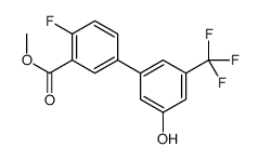 methyl 2-fluoro-5-[3-hydroxy-5-(trifluoromethyl)phenyl]benzoate Structure