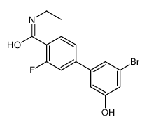 4-(3-bromo-5-hydroxyphenyl)-N-ethyl-2-fluorobenzamide结构式
