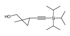 [(1R,2S)-1-methyl-2-(2-triisopropylsilylethynyl)cyclopropyl]metha nol结构式