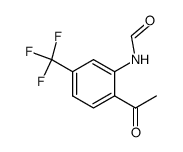 N-(2-acetyl-5-(trifluoromethyl)phenyl)formamide结构式