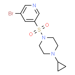 1-(5-bromopyridin-3-ylsulfonyl)-4-cyclopropylpiperazine Structure