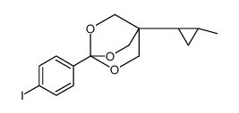 4-(4-iodophenyl)-1-[(1R,2R)-2-methylcyclopropyl]-3,5,8-trioxabicyclo[2.2.2]octane Structure