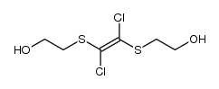 (E)-2,2'-((1,2-dichloroethene-1,2-diyl)bis(sulfanediyl))diethanol Structure