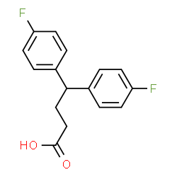 4,4-bis(4-fluorophenyl)butanoic acid structure