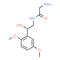 Acetamide, 2-amino-N-[2-(2,5-dimethoxyphenyl)-2-hydroxyethyl]-, (S)- Structure