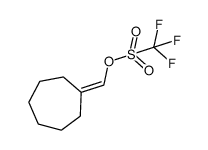 cycloheptylidenemethyl trifluoromethanesulfonate结构式