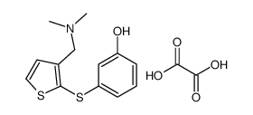3-[3-[(dimethylamino)methyl]thiophen-2-yl]sulfanylphenol,oxalic acid Structure