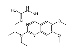 1-[[2-(diethylamino)-6,7-dimethoxyquinazolin-4-yl]amino]-3-methylurea结构式