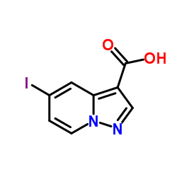 5-Iodopyrazolo[1,5-a]pyridine-3-carboxylic acid结构式