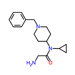 N-(1-Benzyl-4-piperidinyl)-N-cyclopropylglycinamide Structure