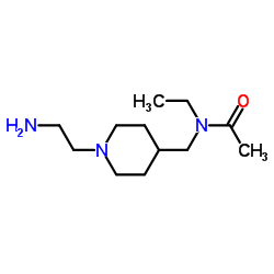 N-{[1-(2-Aminoethyl)-4-piperidinyl]methyl}-N-ethylacetamide结构式