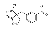 2-ethyl-2-m-nitrobenzylmalonic acid Structure