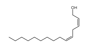 (2Z,5Z)-2,5-pentadecadien-1-ol结构式