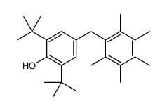 2,6-ditert-butyl-4-[(2,3,4,5,6-pentamethylphenyl)methyl]phenol结构式