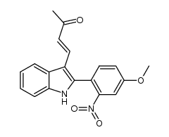 (3E)-4-[2-(4-methoxy-2-nitrophenyl)-1H-indol-3-yl]but-3-en-2-one Structure