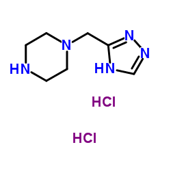 1-(1H-1,2,4-Triazol-3-ylmethyl)piperazine dihydrochloride Structure