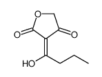 3-(1-hydroxybutylidene)oxolane-2,4-dione结构式