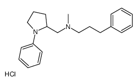 N-methyl-3-phenyl-N-[(1-phenylpyrrolidin-2-yl)methyl]propan-1-amine,hydrochloride结构式