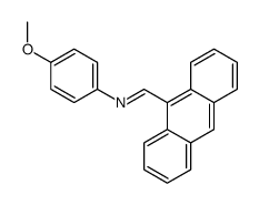 1-anthracen-9-yl-N-(4-methoxyphenyl)methanimine Structure