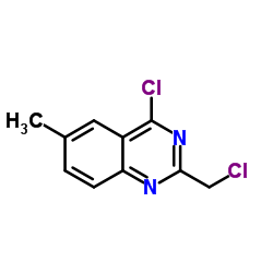 4-Chloro-2-(chloromethyl)-6-methylquinazoline Structure