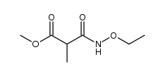 methylmalonic acid methyl ester N-ethoxyamide结构式