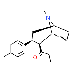 2-propanoyl-3-(4-tolyl)tropane结构式