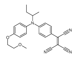 2-[4-[N-butan-2-yl-4-(2-methoxyethoxy)anilino]phenyl]ethene-1,1,2-tricarbonitrile Structure